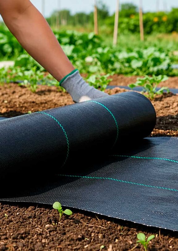 Mantén tus cultivos libres de malezas y aprovecha mejor el agua y los nutrientes del suelo. La Tela Ground Cover ayuda a reducir el mantenimiento del cultivo, protege la superficie del terreno y favorece un desarrollo más limpio y eficiente de las plantas.